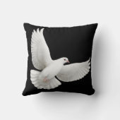 Paloma Flying White Dove Pillow Kussen (Achterkant)