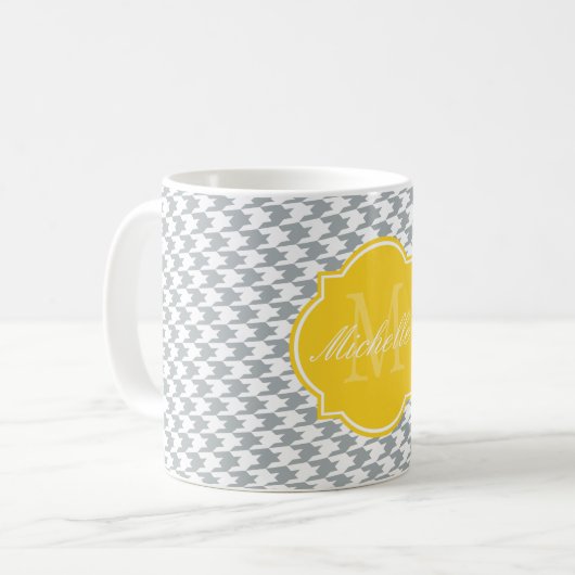 Paloma Houndstooth Monogram Mok (Voorkant links)