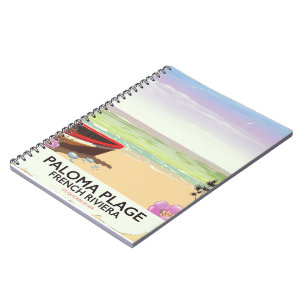Paloma Plage, Franse Rivièra-reisposter Notitieboek