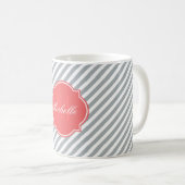 Paloma Stripe Monogram Mok (Voorkant rechts)