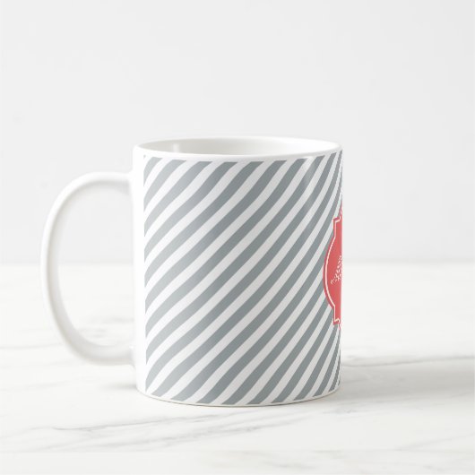 Paloma Stripe Monogramme Mug (Gauche)