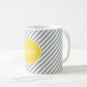 Paloma Stripe Monogramme Mug (Devant droit)