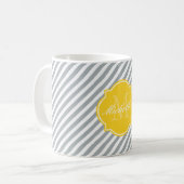 Paloma Stripe Monogramme Mug (Devant gauche)