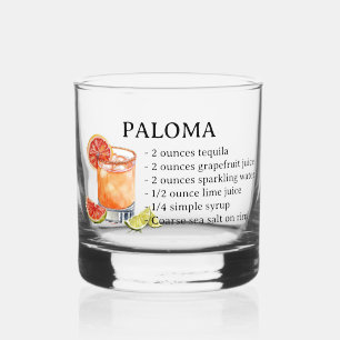Paloma tequila cocktail recept whisky glas