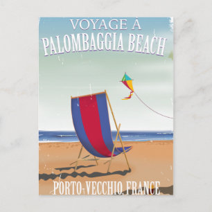 Palombaggia Beach, Frankrijk reisposter Briefkaart