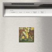 Palomino Brouillon Cheval Magnet Carré (In Situ (Lave-vaisselle))