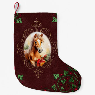 Palomino Colt en kerstcadeaus Kleine Kerstsok