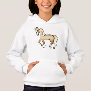 Palomino Drafthengst Mooie Cartoon Illustratie