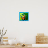 Palomino en Butterflies Poster (Keuken)