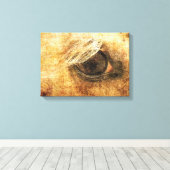 Palomino Eye Grunge Canvas Afdruk (Insitu (Houten vloer))