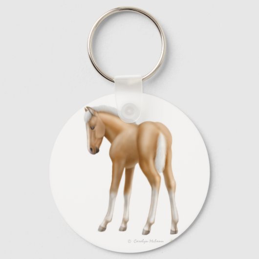 Palomino Foal Sleutelhanger (Voorkant)
