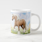 Palomino Gypsy Draft Horse Extra Grote Beker (Rechts)