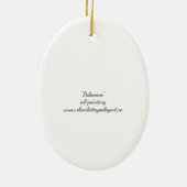 Palomino Horse Art Ornament (Achterkant)