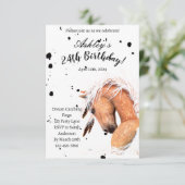 Palomino Horse Carte Anniversaire Par Amylyn Bihrl (Debout devant)