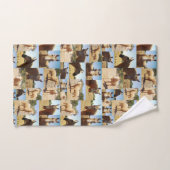 Palomino Horse Photo Collage, Ensemble de serviett (Serviette à main)