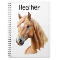 Palomino Horse Portrait gepersonaliseerd