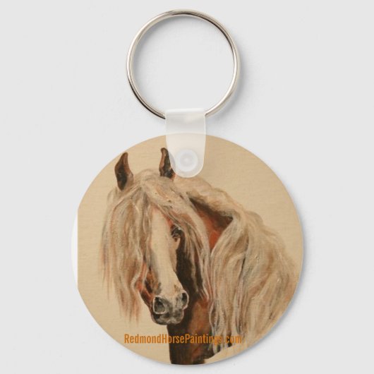 Palomino Horse Sleutelhanger (Voorkant)