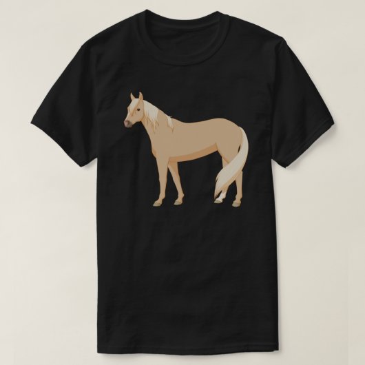 Palomino Horse Sticker T-shirt (Design voorkant)