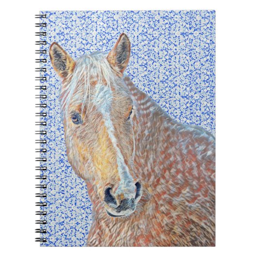 Palomino Horse Vintage Blue Journal Carnet (Devant)