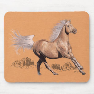 Palomino in gekleurd potlood muismat