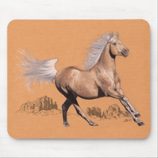 Palomino in gekleurd potlood muismat
