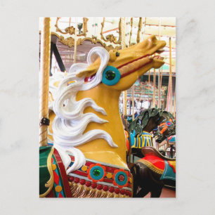 Palomino Looff Carousel Horse Briefkaart