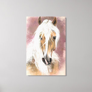 Palomino Paard Canvas Print