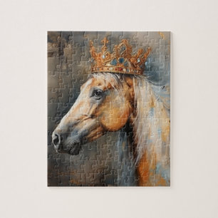 Palomino Paard met een kroon Legpuzzel