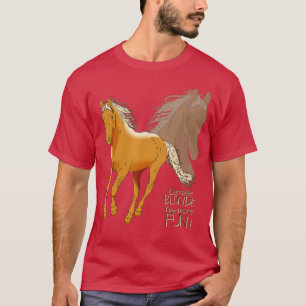 Palomino-paard T-Shirt - omdat de londe meer heeft