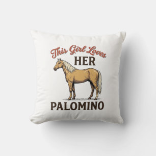Palomino Paardenliefhebber Vintage Gravure T-Shirt Kussen