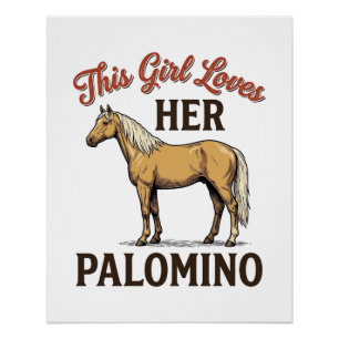 Palomino Paardenliefhebber Vintage Gravure T-Shirt Perfect Poster
