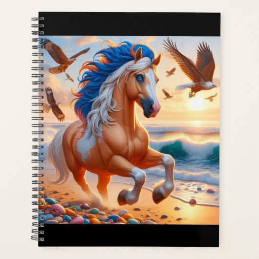 Palomino Paint Horse Ocean Planner (Voorkant)