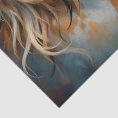 Palomino Paint Mustang Portret Tissuepapier (Detail)