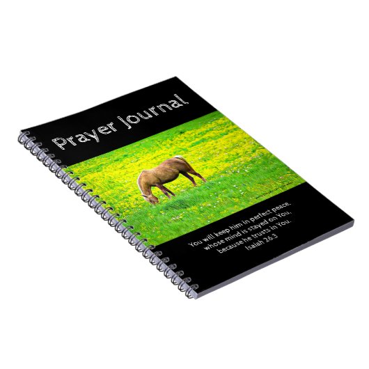 Palomino paisible Journal de prière pour les cheva (Côté Droit)