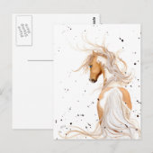 Palomino Peinture Majestic par Carte Postale BiHrL (Devant / Derrière)