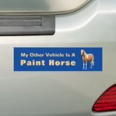 Palomino Pinto Quarter Horse Paint Stallion Bumpersticker (Op auto)