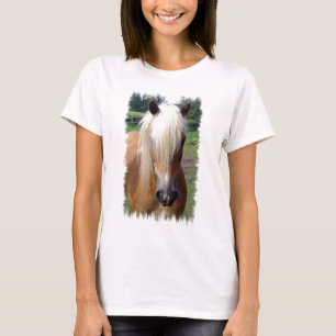 Palomino Quarter Horse-dames met T-shirt