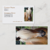 Palomino Quarter Horse Visitekaartje (Voorkant / Achterkant)