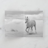 Palomino Stallion in het Dunes Horse-Wenskaart Kaart (Binnen)