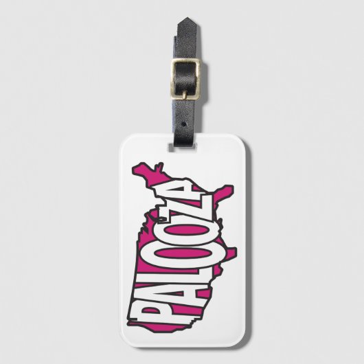 Palooza Nation Bagagelabel (Voorkant (verticaal))