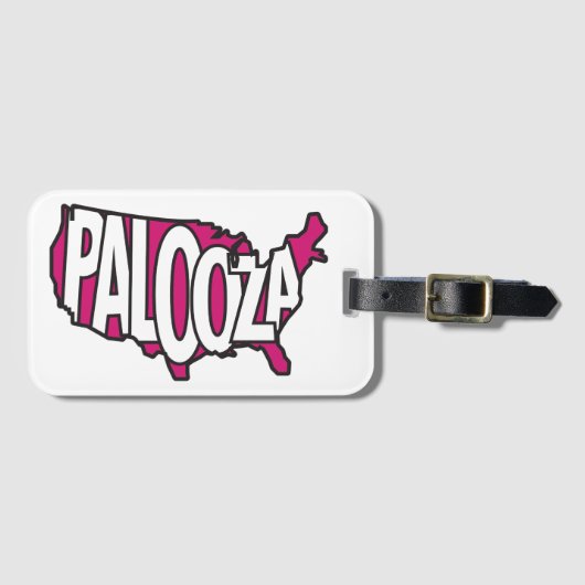 Palooza Nation Bagagelabel (Voorkant (horizontaal))