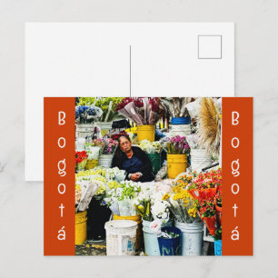Paloquemao-markt Bogotá Briefkaart
