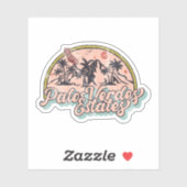 Palos Verdes Estates, Californië Sticker (Vel)