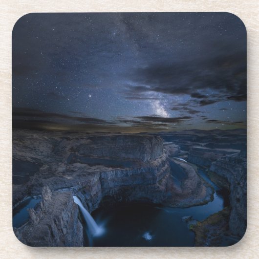 Palouse Herfsten Park & Milky Way | Staat Washingt Bier Onderzetter (Voorkant)