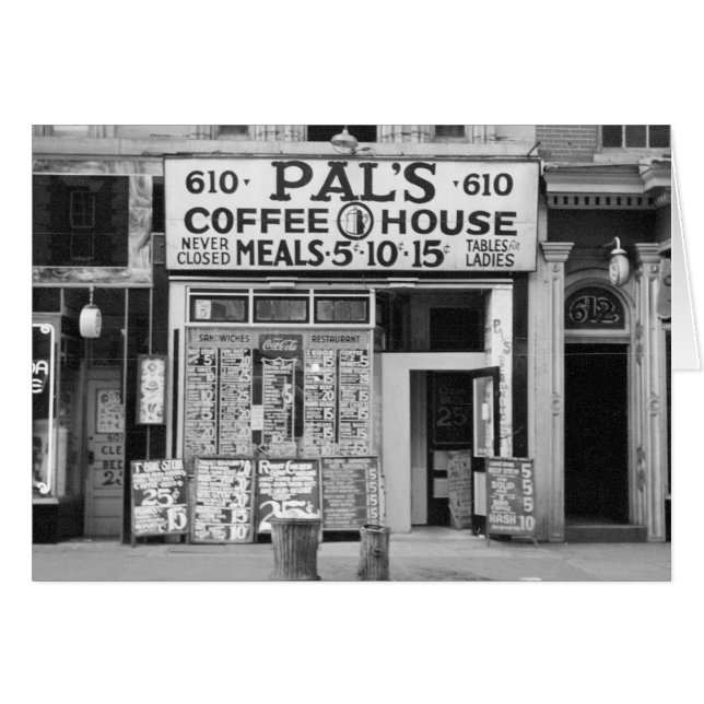 Pal's Coffee House, 1939 (Voorkant Horizontaal)