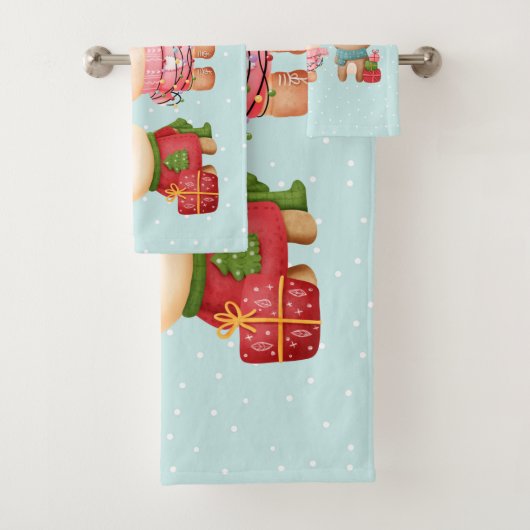 Pals de Noël - Ours de rennes et lapin (En situation)