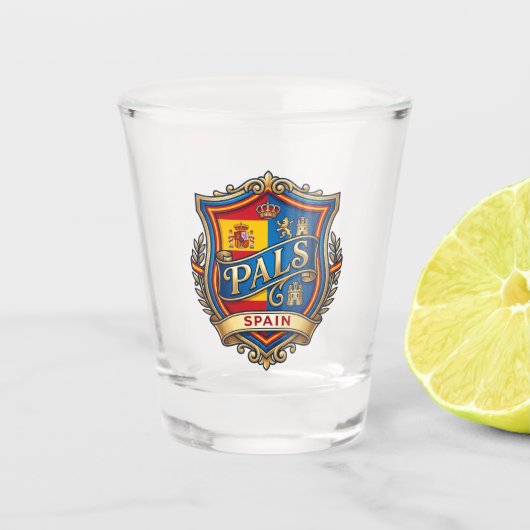 Pals Spanje Shot Glas (Voorkant)