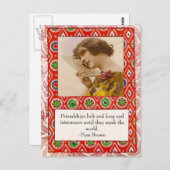 Pam Brown Friendship Quote Briefkaart (Voorkant / Achterkant)