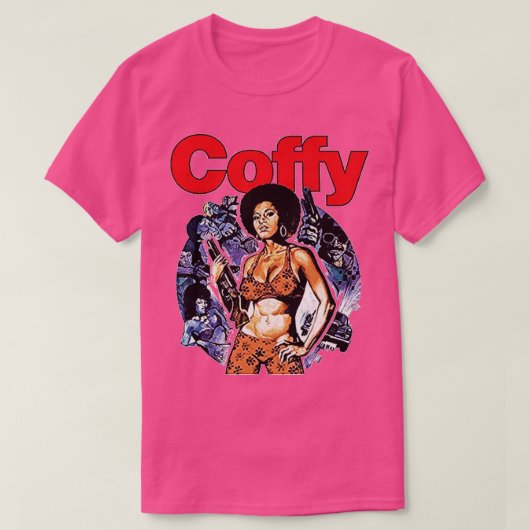 Pam Grier Coffy T-shirt (Design voorkant)