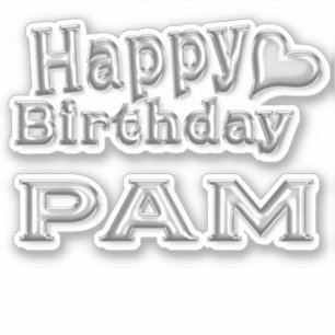 Pam Happy Birthday Autocollants
